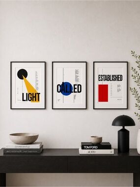 DDS 3 Set - Minimalist Scripture Wall Art, 8x10, Modern